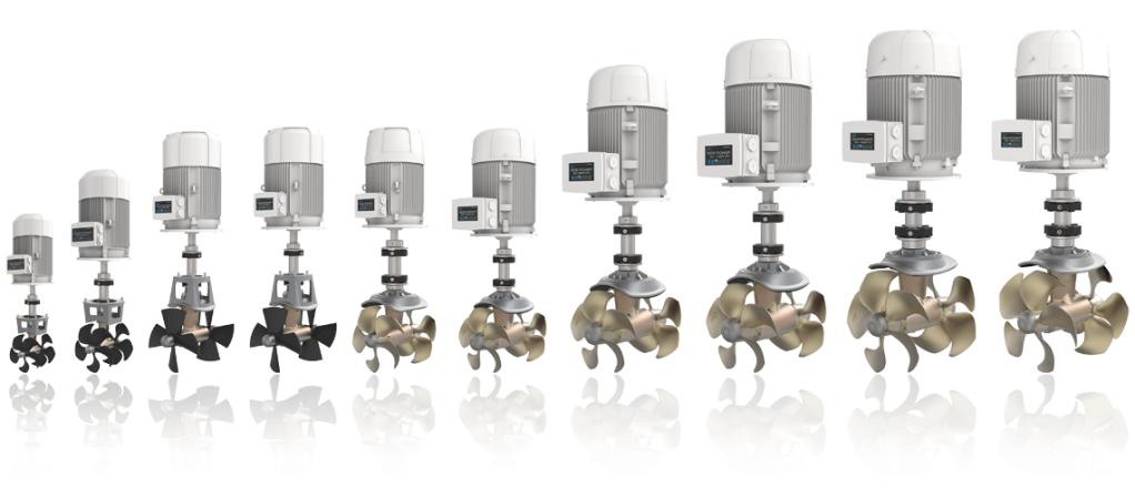 ASA heeft een range AC elektrische thrusters in het leveringsprogramma met deSAC thrusters.