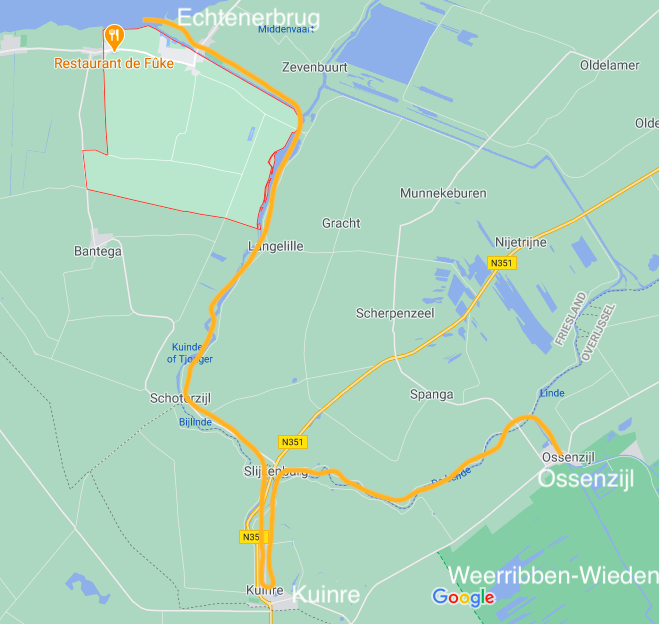 Onze route