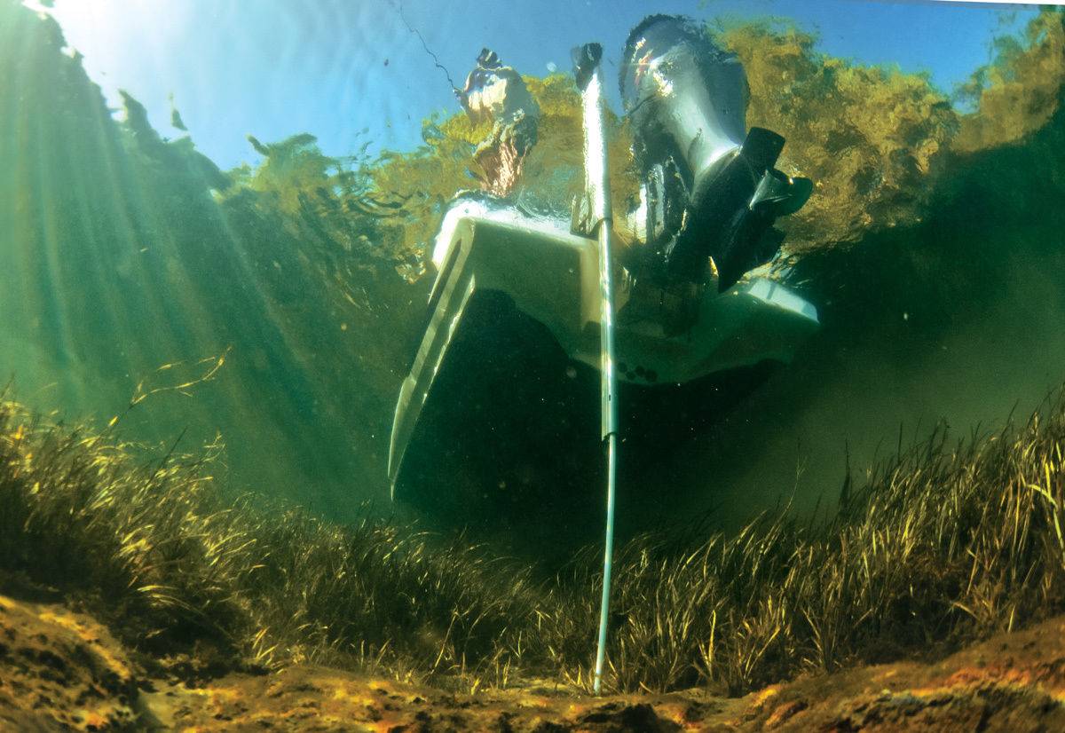 Talon anchor system below the water