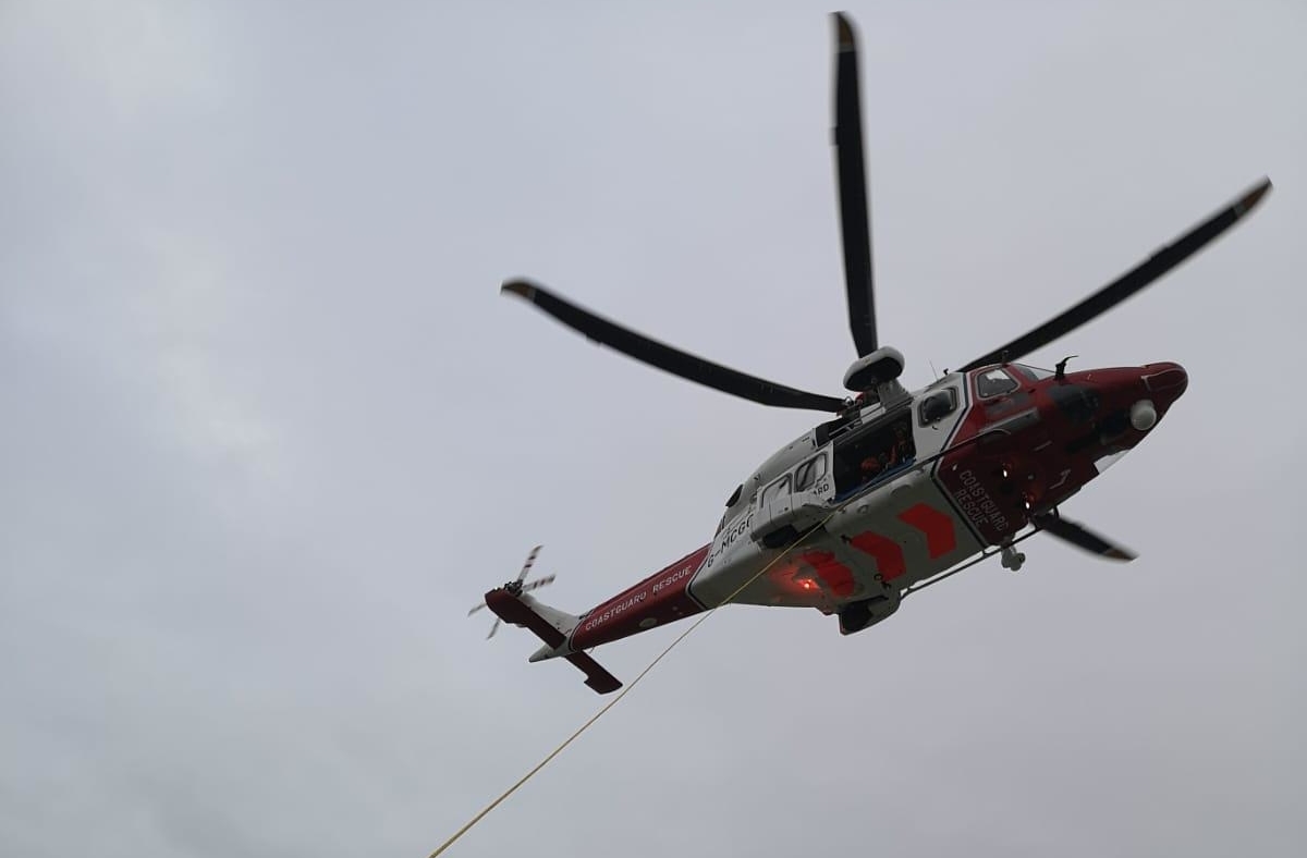 Coastguard Helicopter hovering