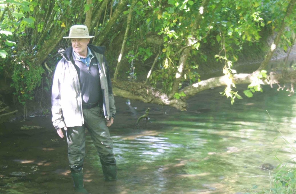 Waders in use 