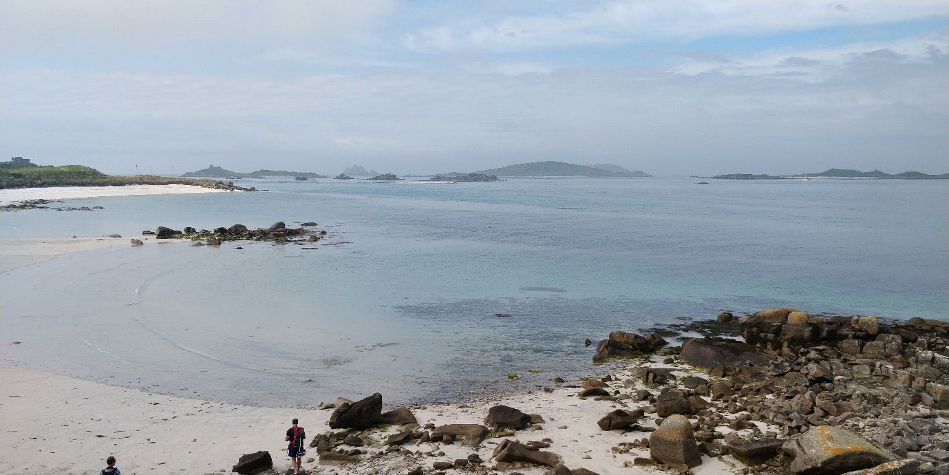 Coastal white sands of Scilly