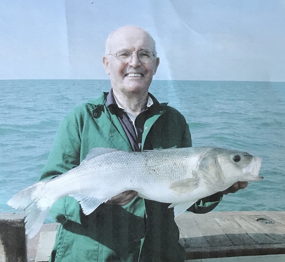 Scott's grandad on the boat