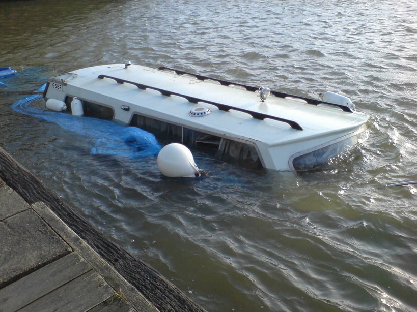 Sunken boat in Norfolk