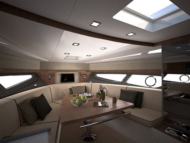 dinette azimut atlantis 34