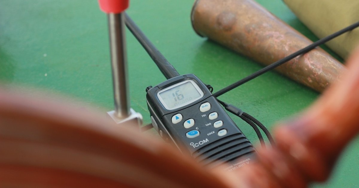 VHF on a boat