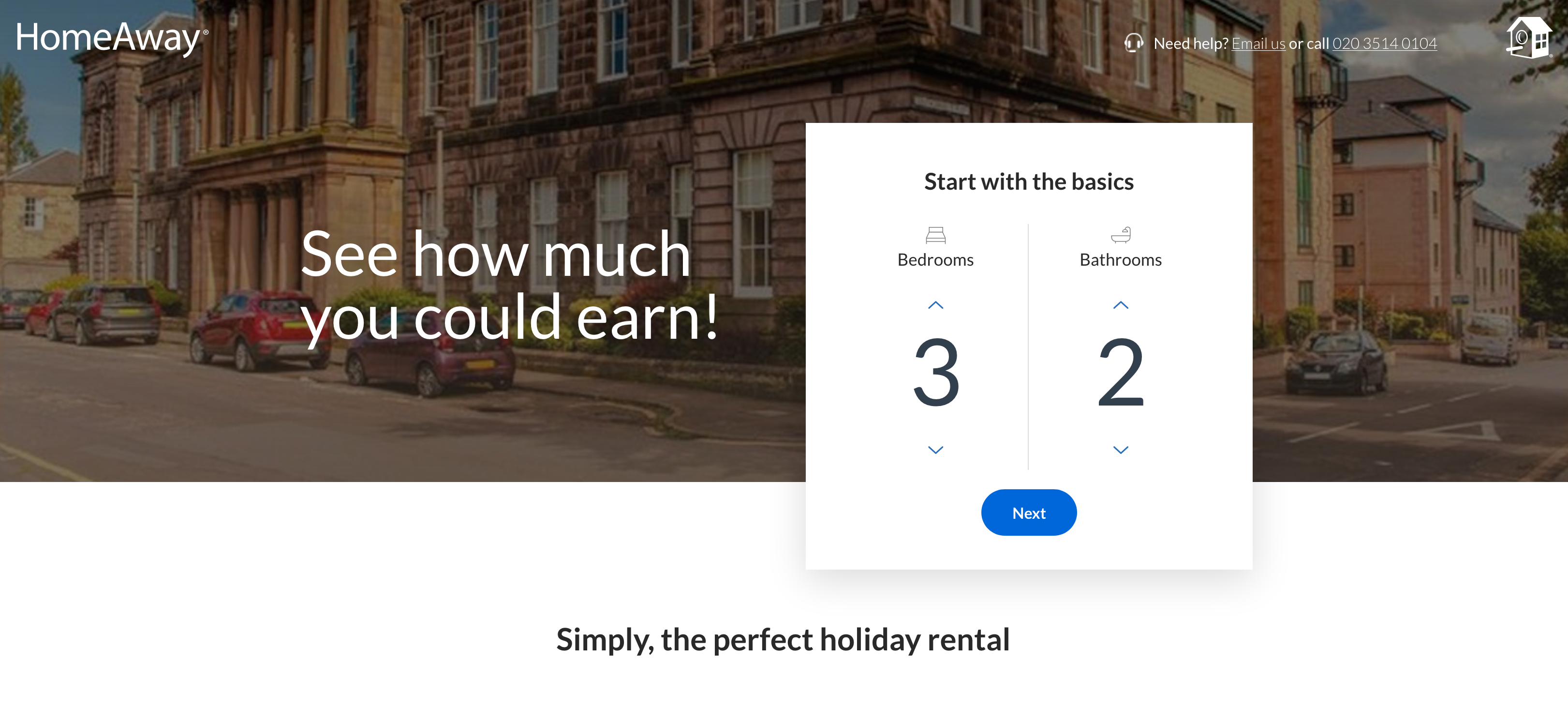 HomeAway Homepage