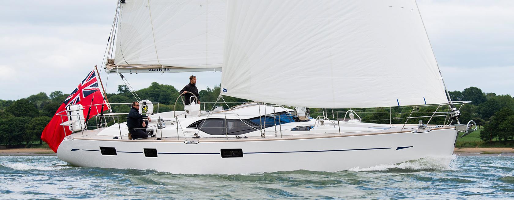 Oyster 475 under sail