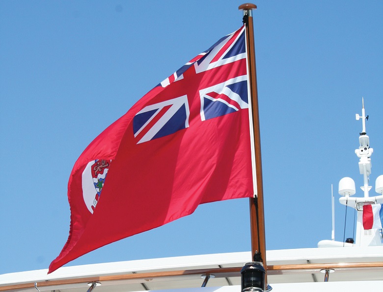 boat flying the red ensign 